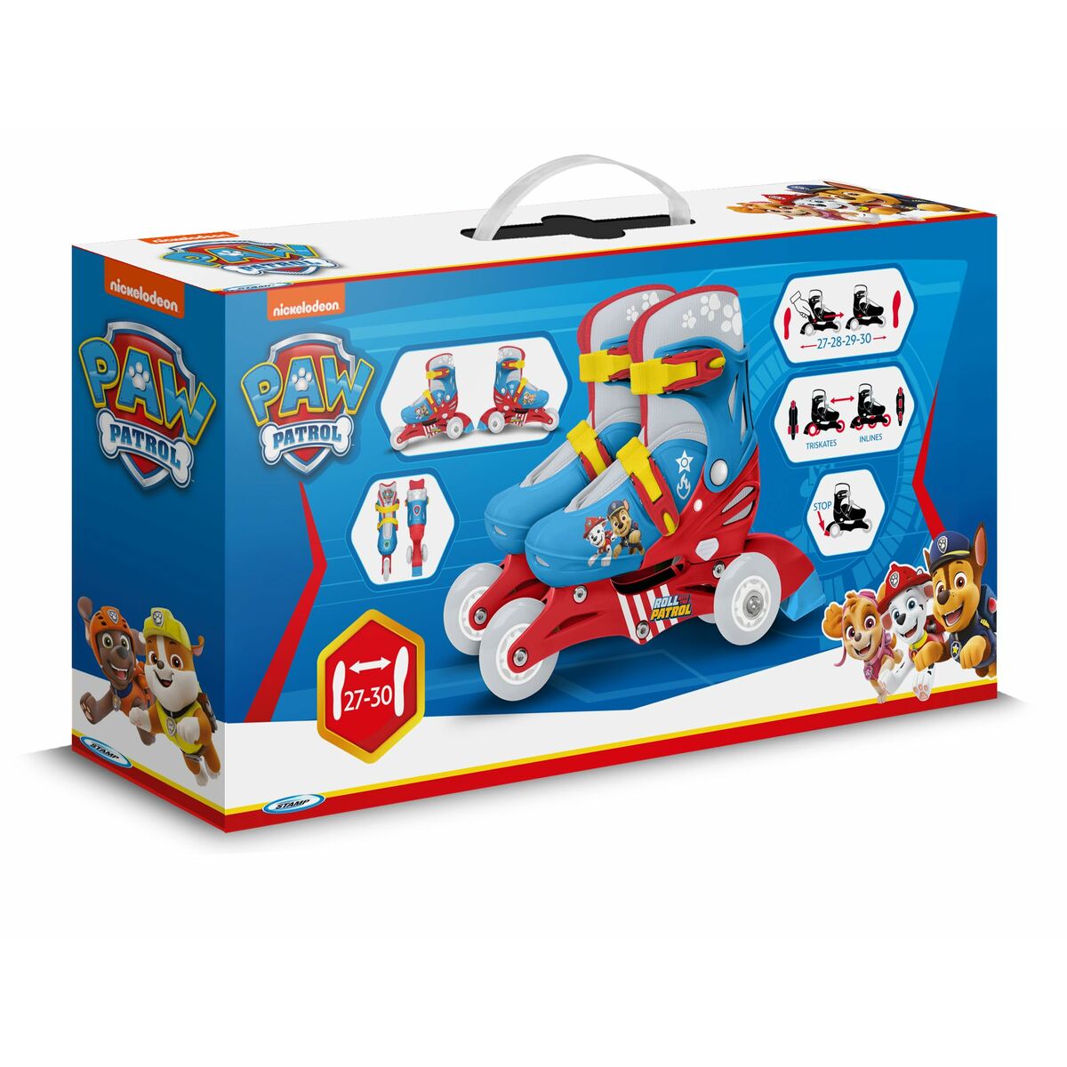 Pattini in Linea The Paw Patrol Azzurro Rosso